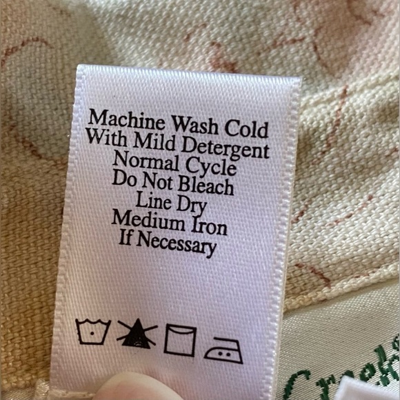 COLDWATER CREEK Pretty Cotton Linen Blend Pastel Floral denim jacket. Sz. Large - Picture 5 of 6